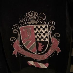 Black Juicy Couture girls zip up hoodie